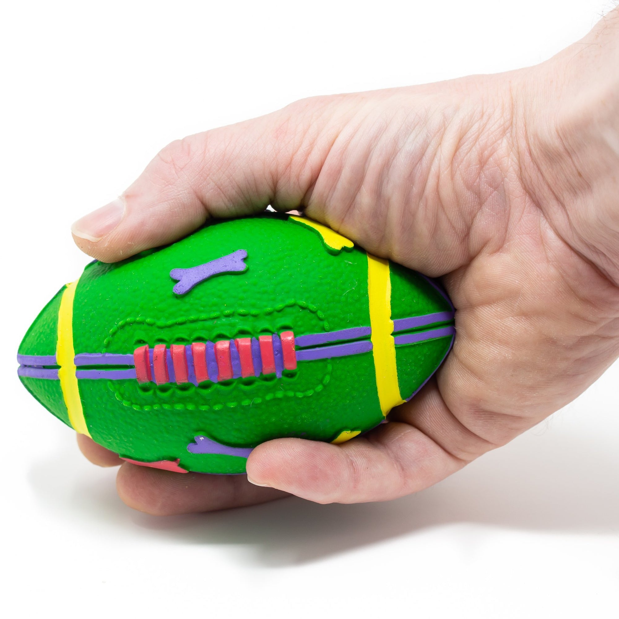 DISPATCH on 6th February! Rugby ball Green - Natural Rubber Toys