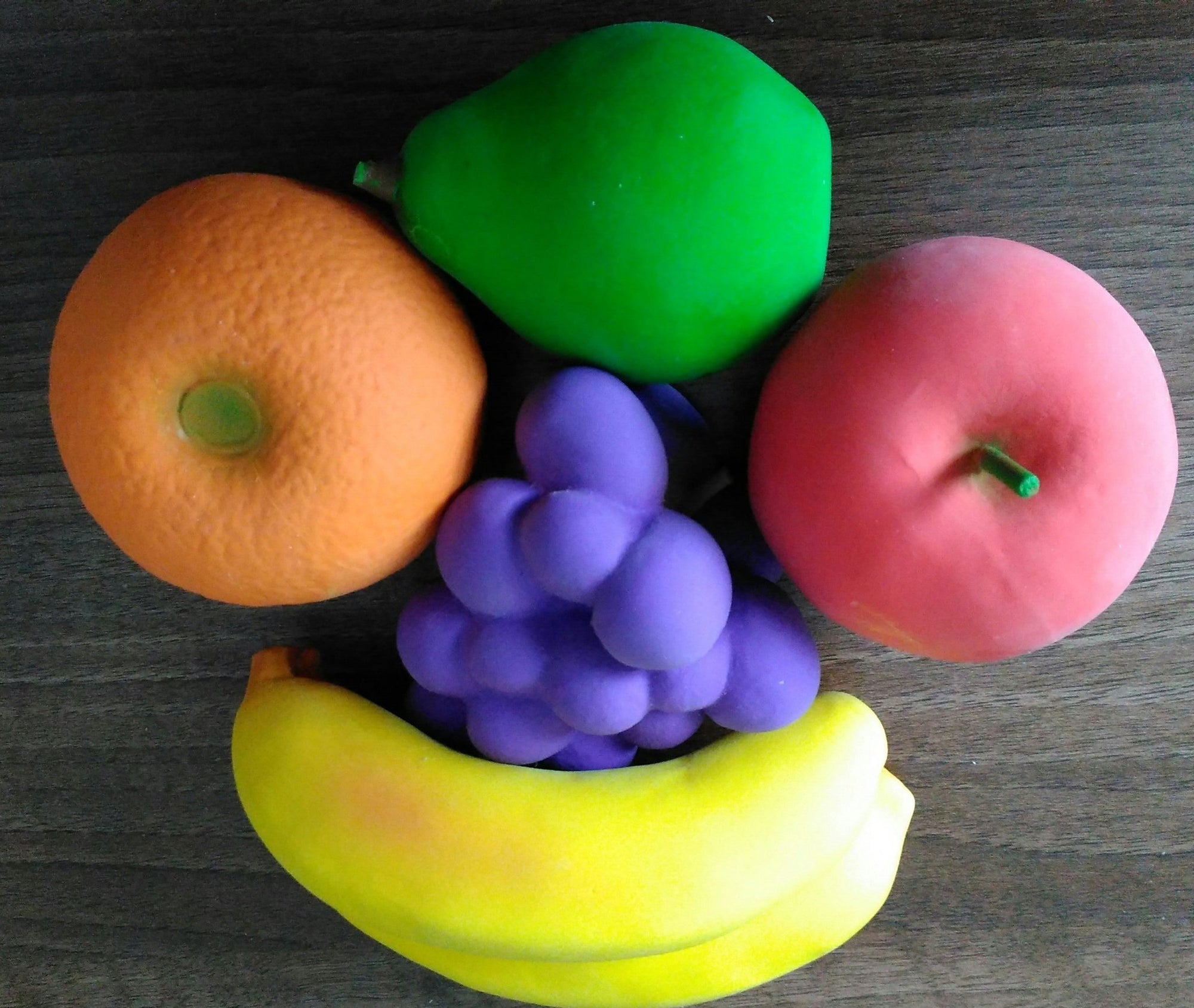 Sensory Development fruit Set - Natural Rubber Toys