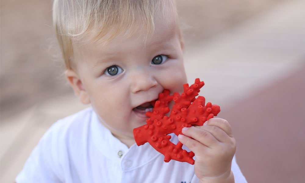 Top Five Tips to Help Soothe a Teething Baby - Natural Rubber Toys