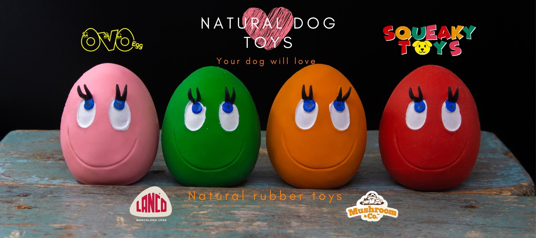 Ovo Eggs | Natural Rubber Toys