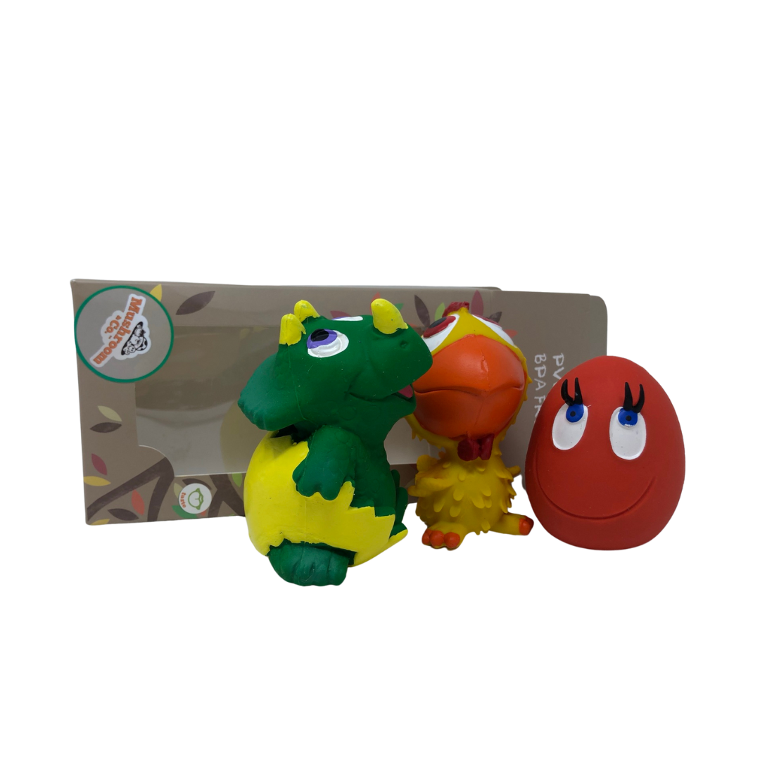 OVO the Egg, Chick &amp; Dino in Egg 3-Pet Set