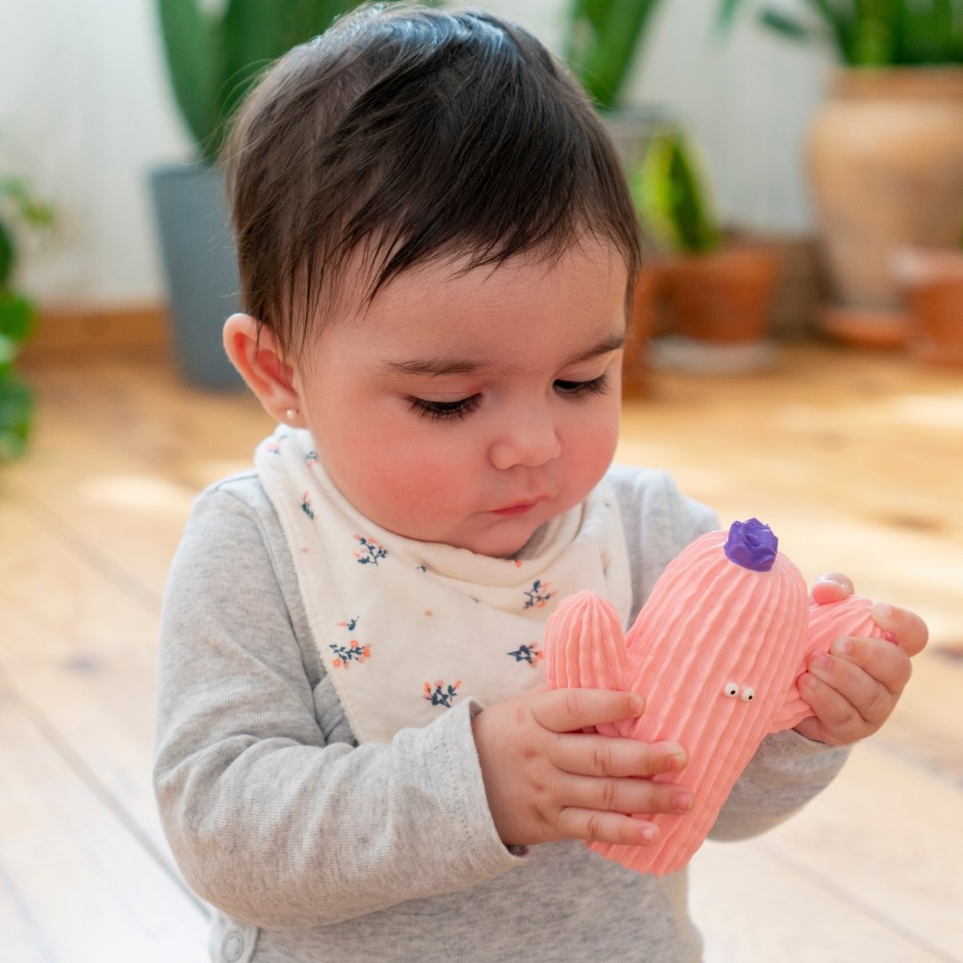 Cactus Pink the Teether - Natural Rubber Toys