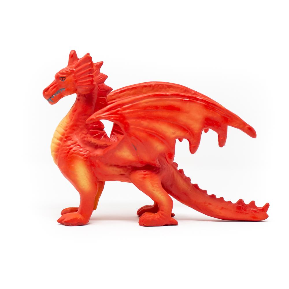 Red Dragon Toy - Red Dragon by Green Rubber | Natural Rubber Toys