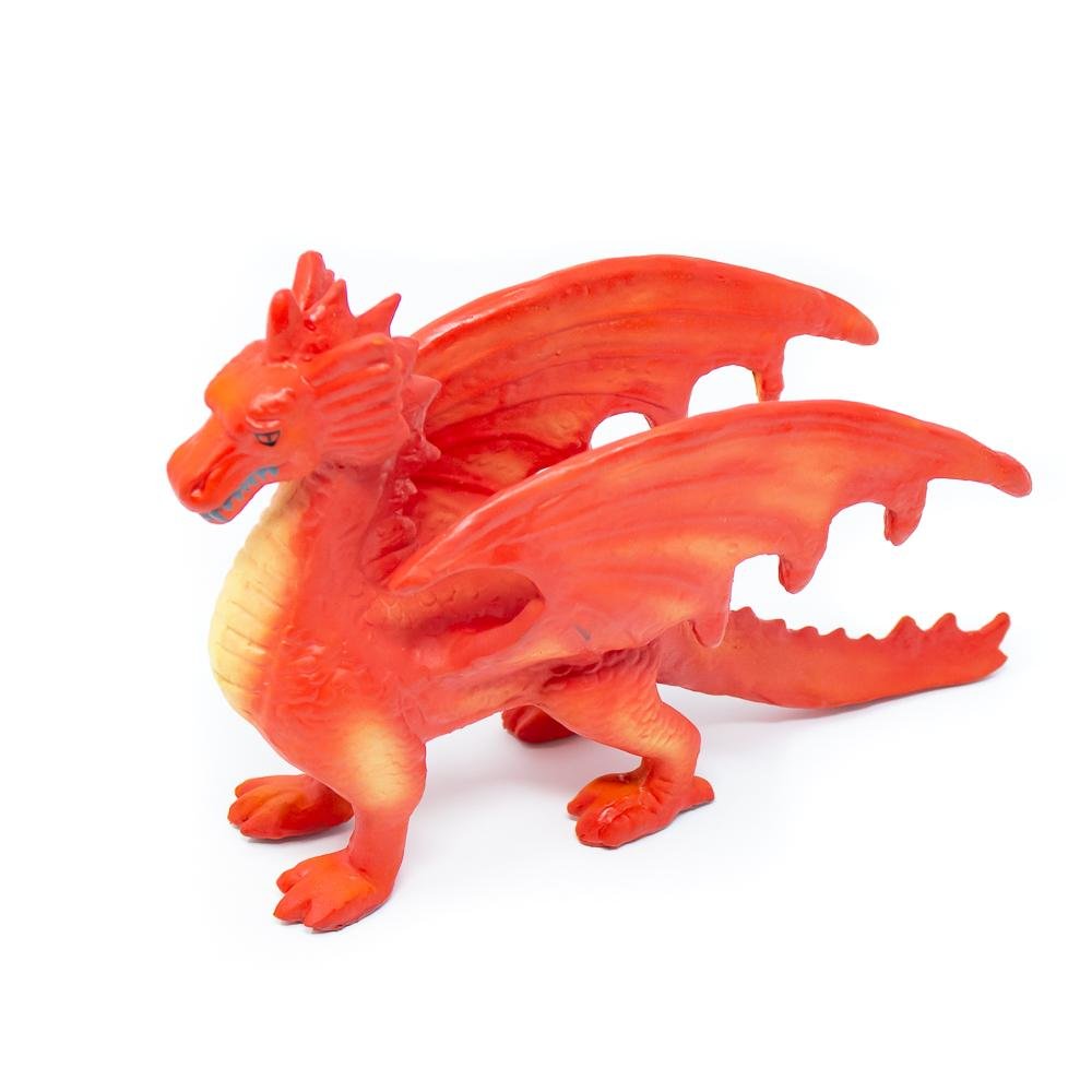 Red Dragon Toy - Red Dragon by Green Rubber | Natural Rubber Toys