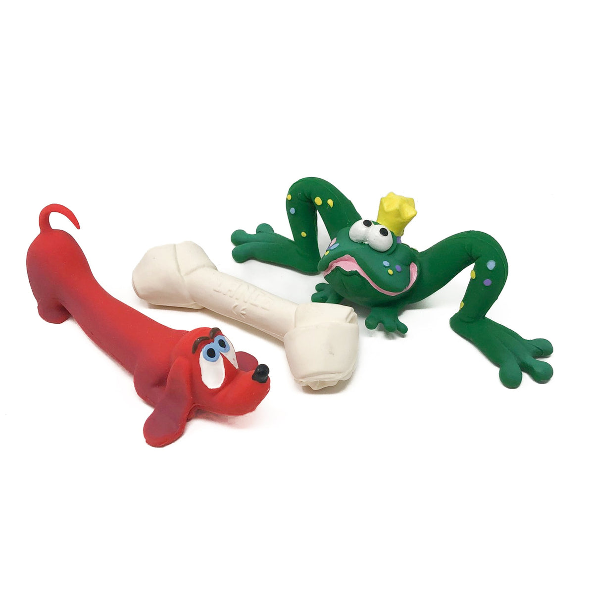 Bone Pet Teething Toys - Toy For Small Dog | Natural Rubber Toys