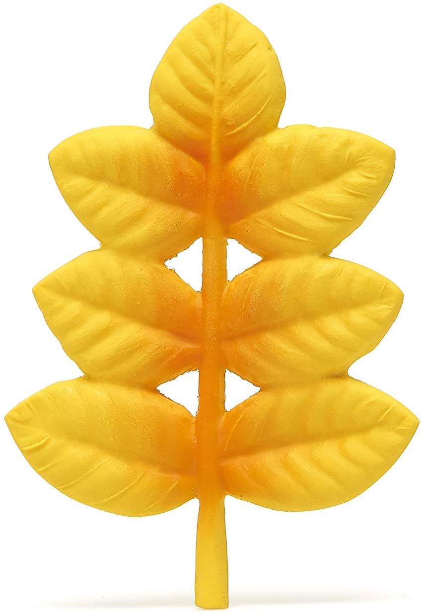 Gold Leaf Rubber Toy - Baby Toy By Lanco | Natural Rubber Toys