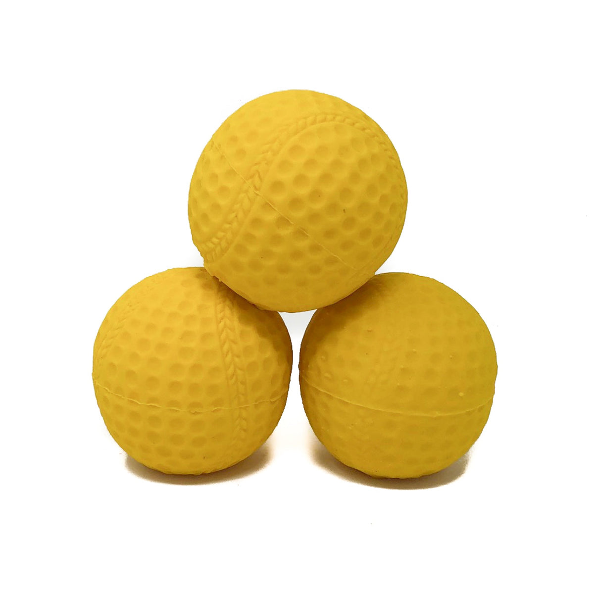  Yellow Ball Pet Toy - Rubber Toys For Pet | Natural Rubber Toys