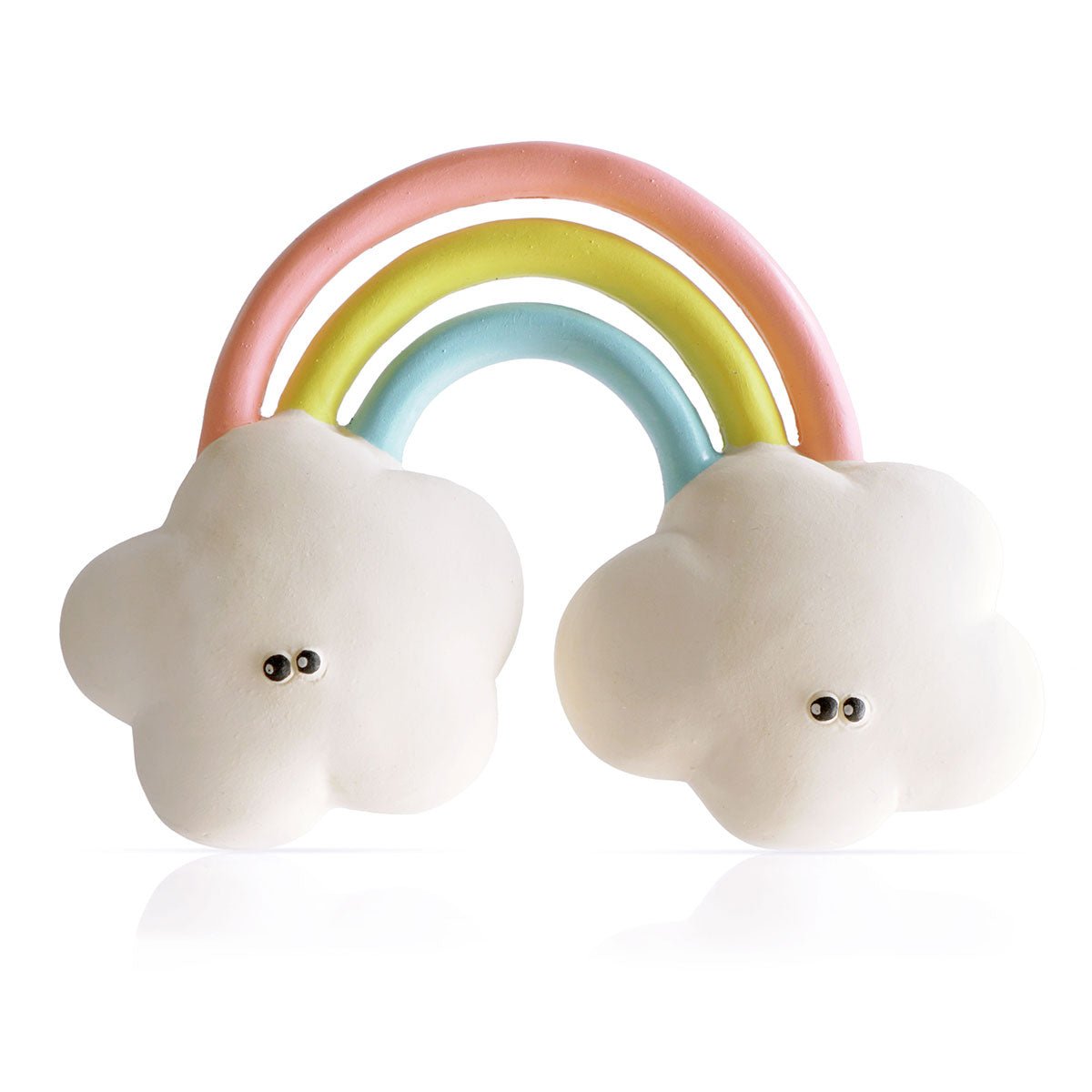 Happy Rainbow Teething Toy - Rubber Toys | Natural Rubber Toys