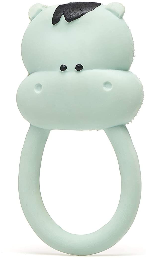 Hippo Rubber Baby Teether - Toy For Kids | Natural Rubber Toys