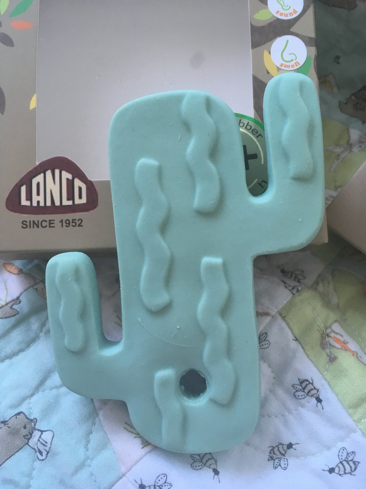 Cactus Teething Toy - Toys By Lanco | Natural Rubber Toys