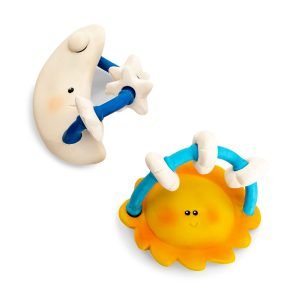 Moon Teething Toy - Natural Toys By Lanco | Natural Rubber Toys 