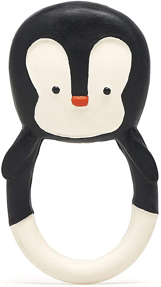 Penguin Baby Teether Toy - NUI Baby Toys | Natural Rubber  Toys