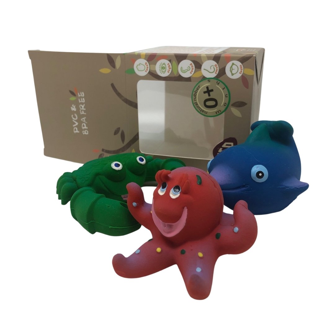 OCEAN the Bathtime Set - Natural Rubber Toys