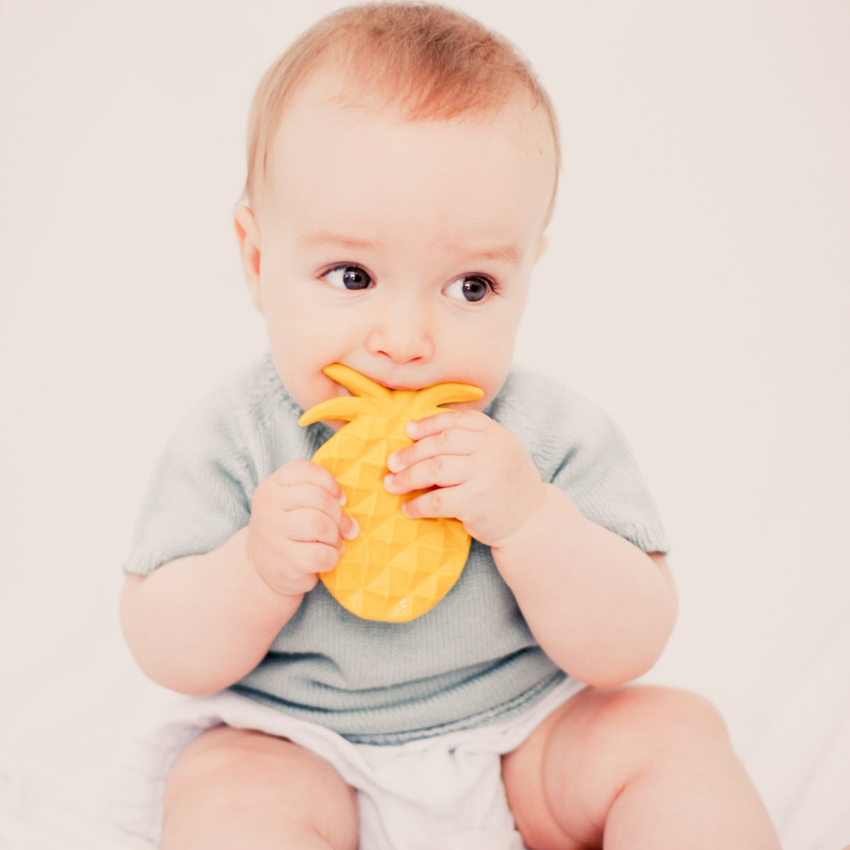 Pineapple the Teether, fully moulded - Natural Rubber Toys