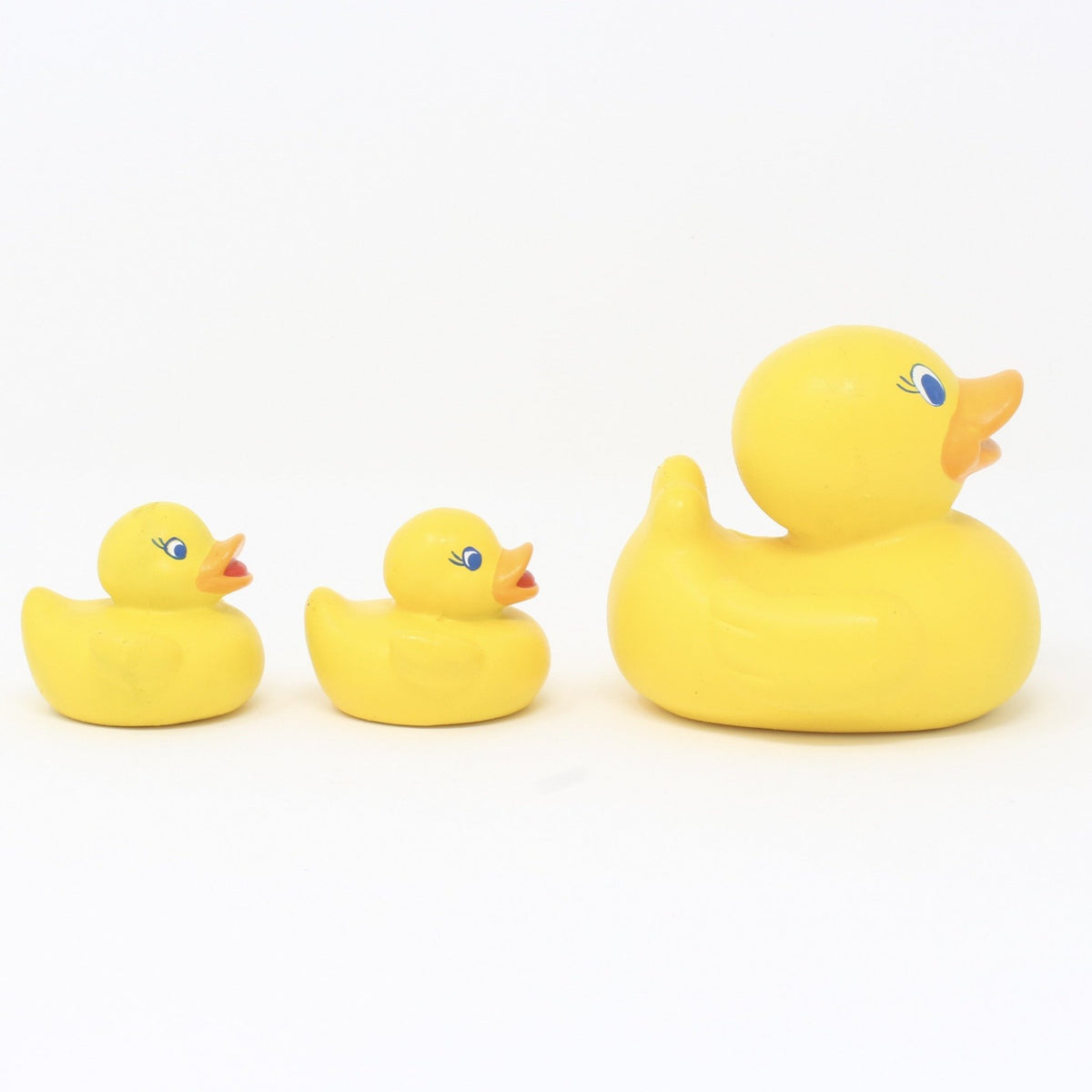 Rubber Duck Family (3-Piece Set) - Natural Rubber Toys