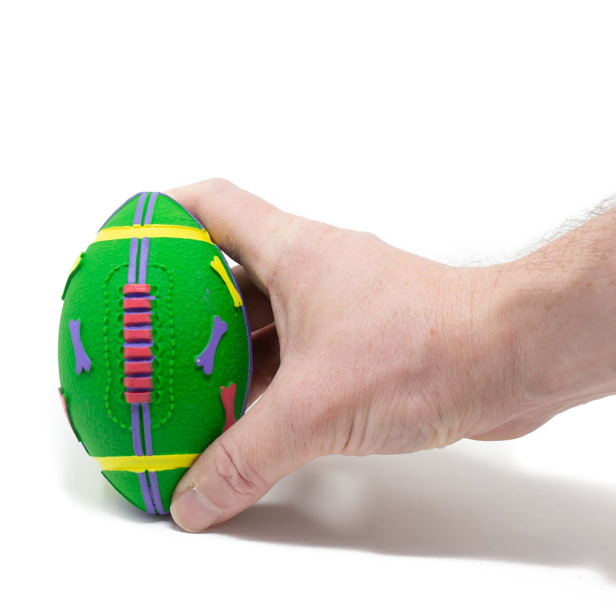 Rugby ball Green - Natural Rubber Toys