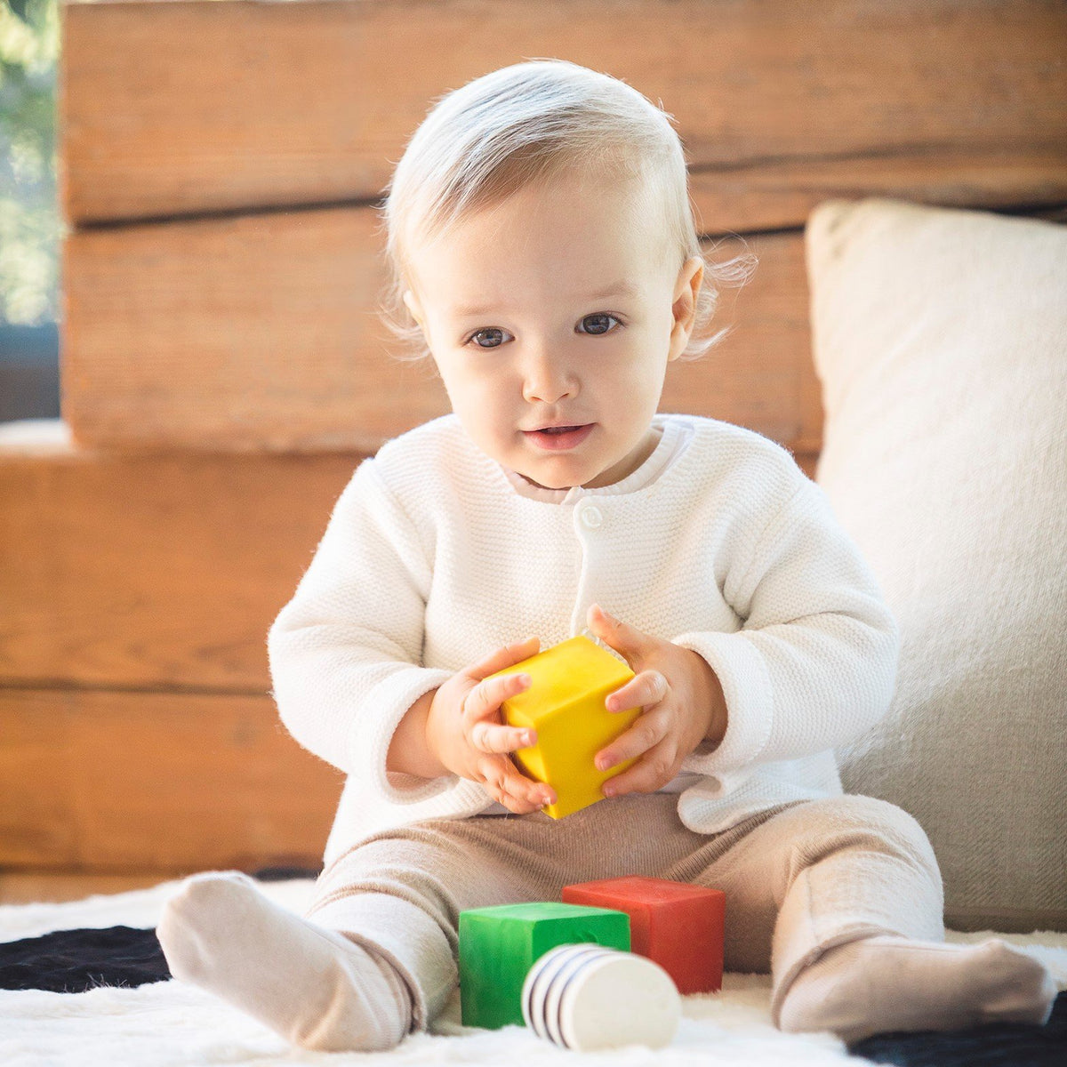 Shapes 5-Set, fully moulded - Natural Rubber Toys