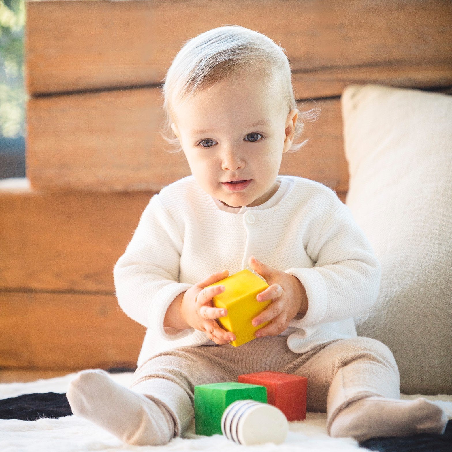 Shapes 5-Set, fully moulded - Natural Rubber Toys