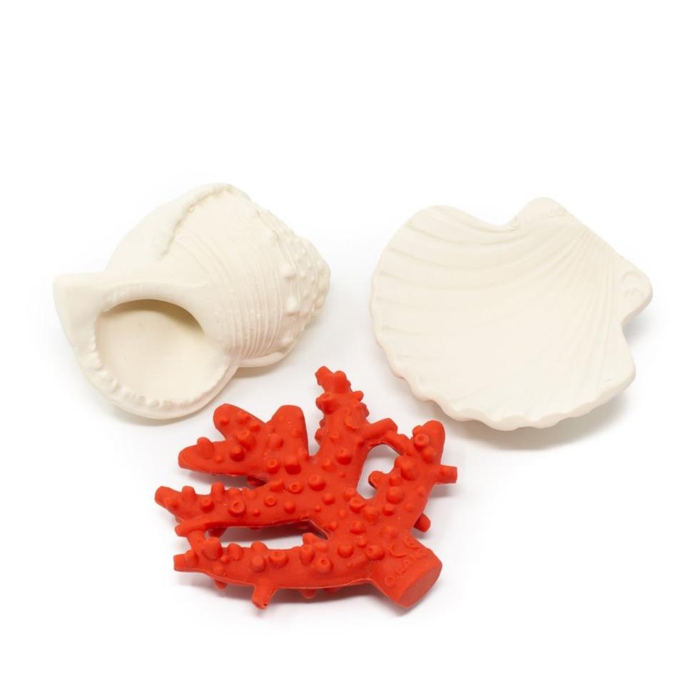 Shell, bath time &amp; teething toy by Lanco - Natural Rubber Toys