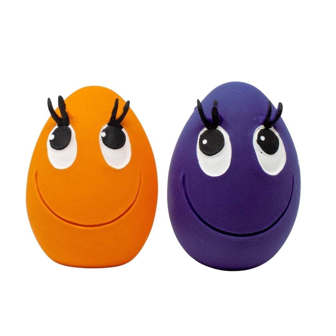 XL OVO Egg (Orange & Purple) 2-Set - Natural Rubber Toys