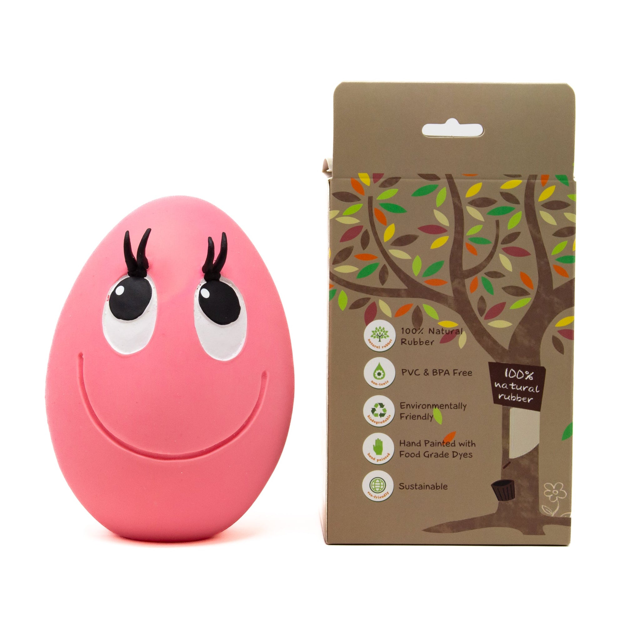 XXL OVO the Egg PINK - Natural Rubber Toys